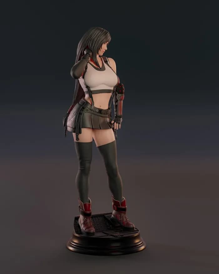 STL - tifa lockhart abe3d render 4