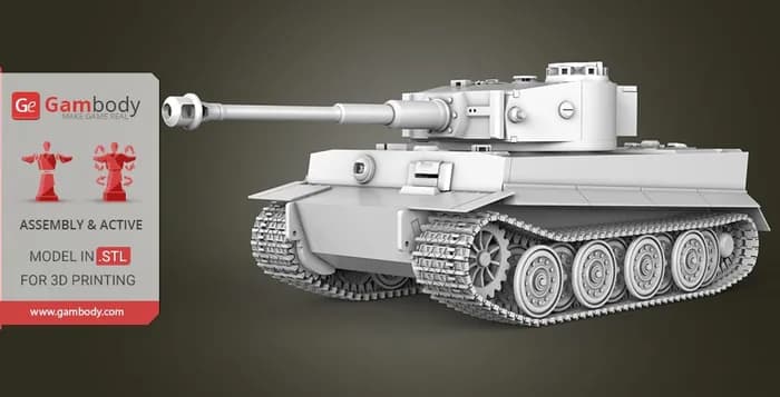 STL - tiger i tank gambody