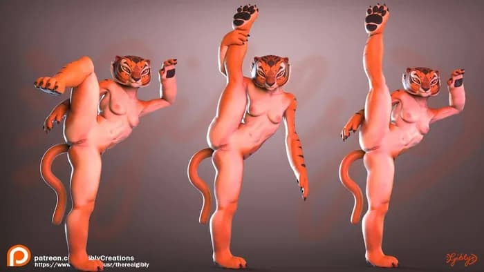STL - tigress obj