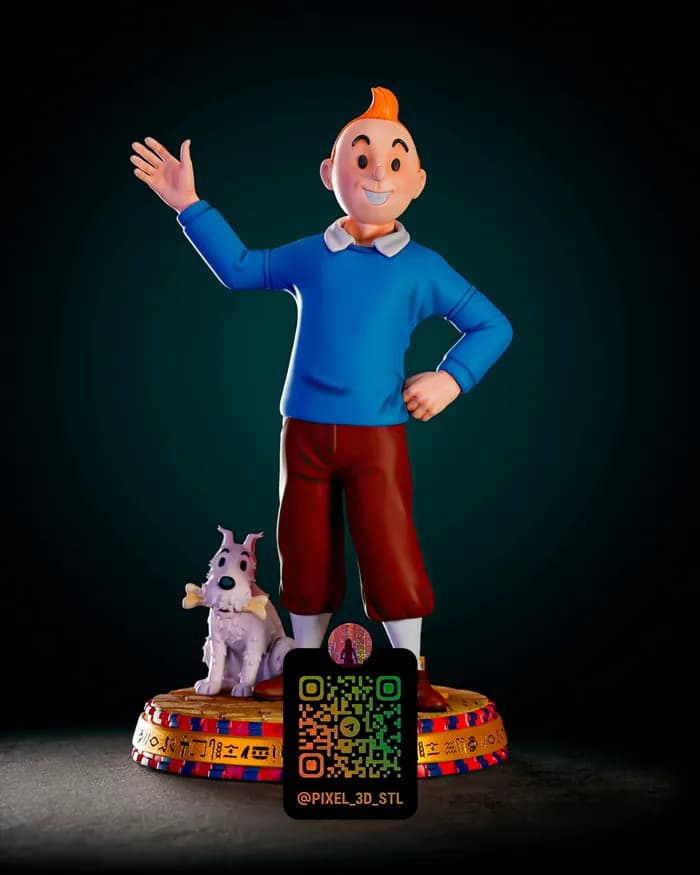 STL - Tintin y Milú