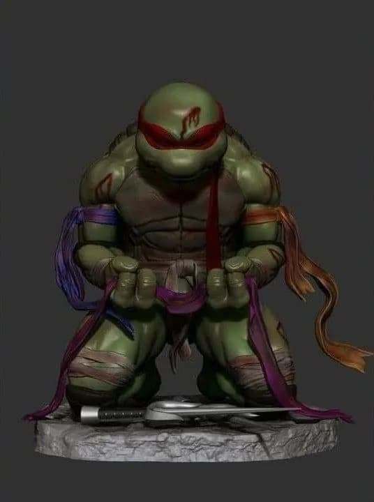 STL - tmnt battle raphael tmnt fan art