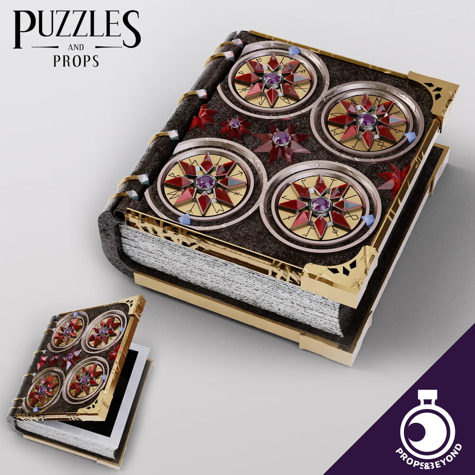 STL - Tomo de portales decorativo render 2
