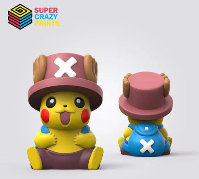 STL - tony tony chopper pikachu