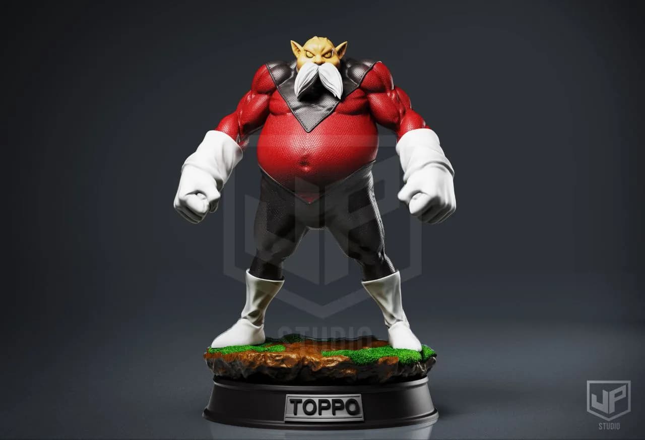 STL - Toppo Figura Dragon Ball render 2