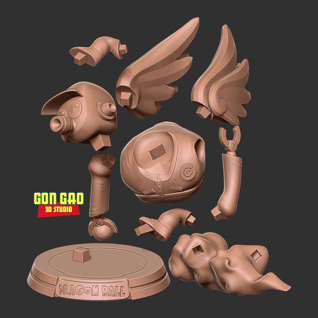 STL - Toribot, creador de Dragon Ball render 3