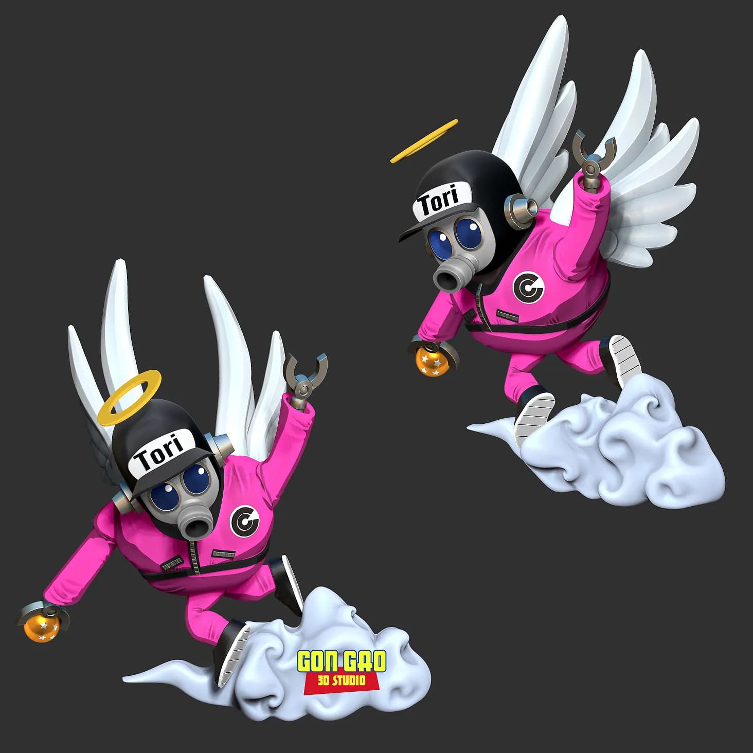 STL - Toribot, creador de Dragon Ball render 4