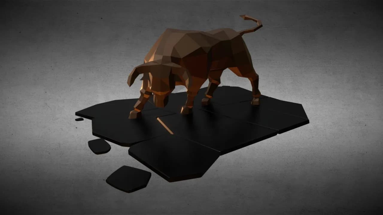 STL - Toro de guerra geométrico