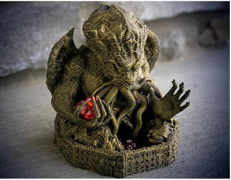 STL - Torre de dados Cthulhu render 2