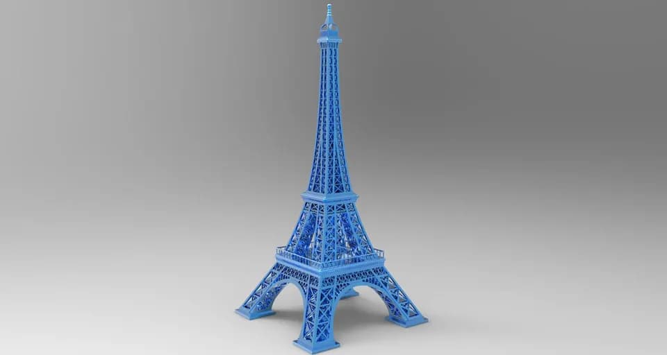 STL - Torre Eiffel render 2