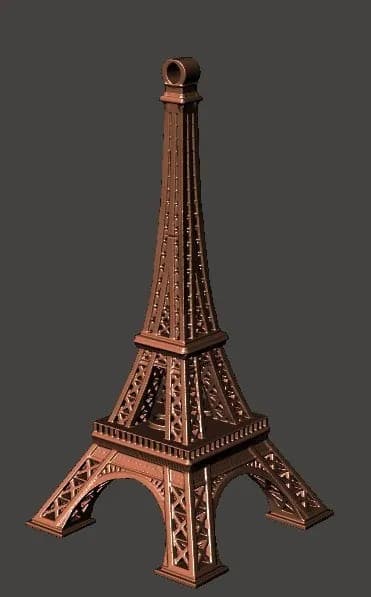 STL - Torre Eiffel llavero
