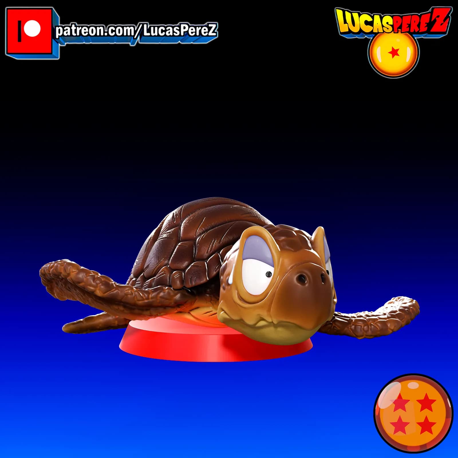 STL - Tortuga Muten Roshi render 2