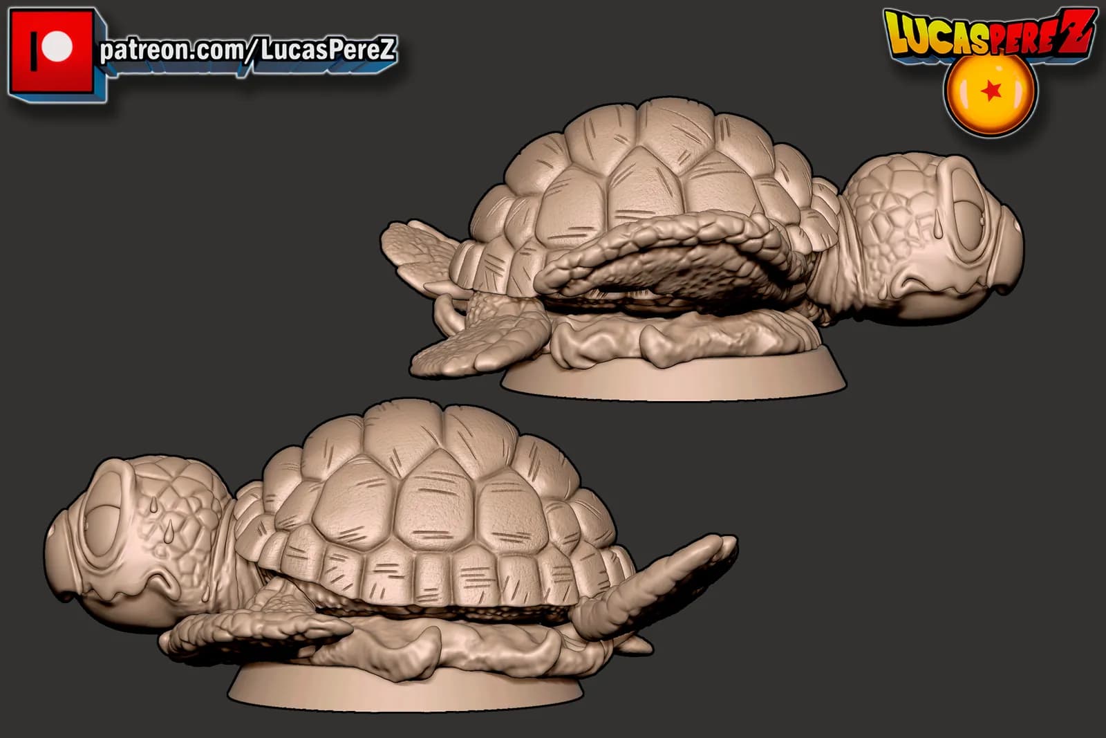 STL - Tortuga Muten Roshi render 4