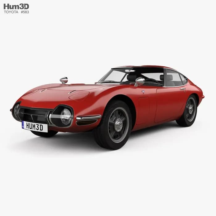 STL - Toyota 2000GT coupé clásico