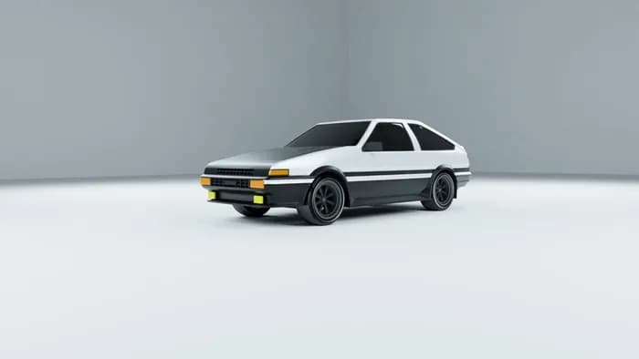 STL - toyota sprinter trueno ae86 1