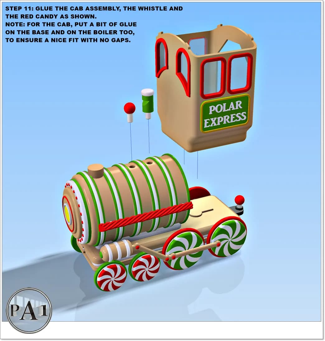 STL - Tren de Navidad Polar Express