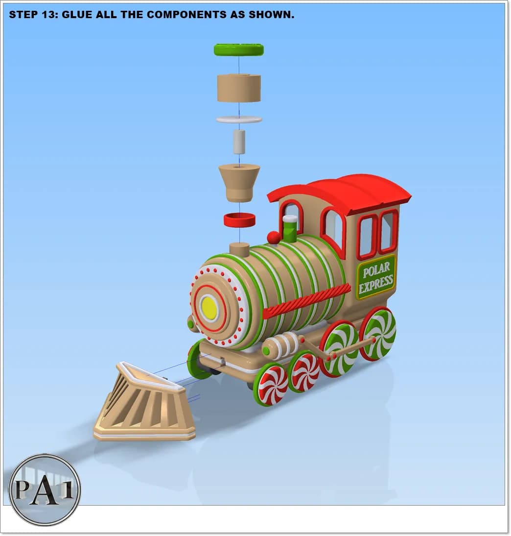 STL - Tren de Navidad Polar Express