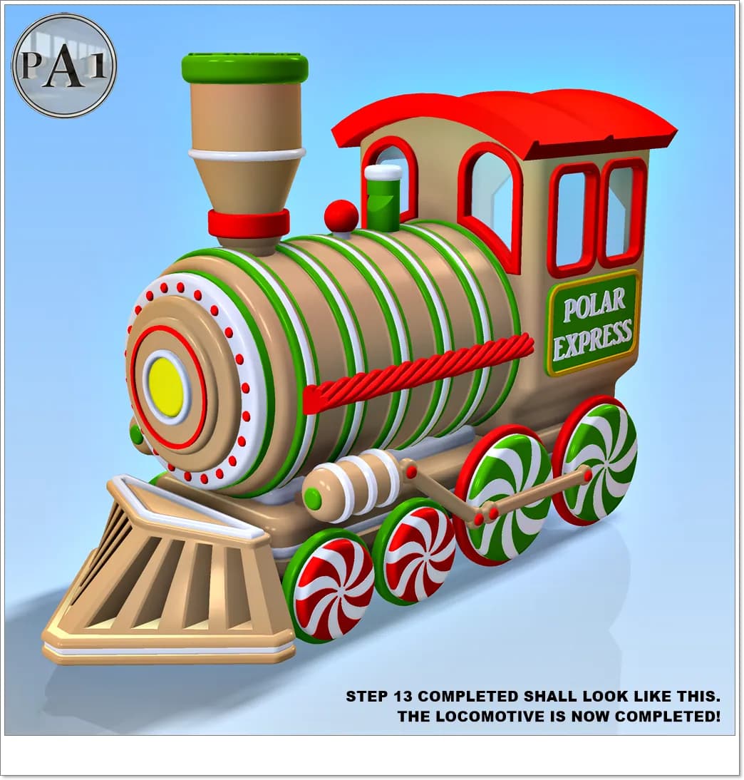 STL - Tren de Navidad Polar Express