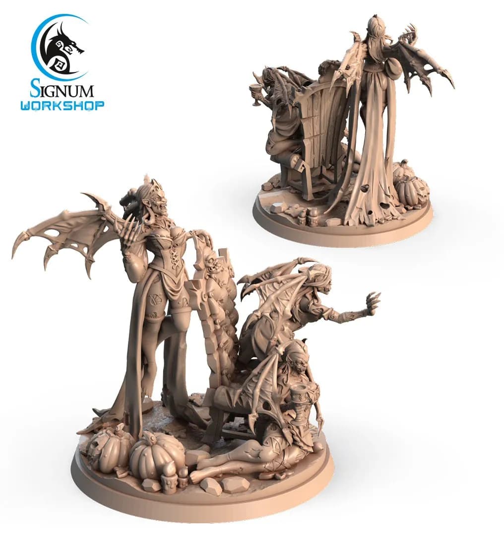 STL - Tres Vampiros Enojados render 2
