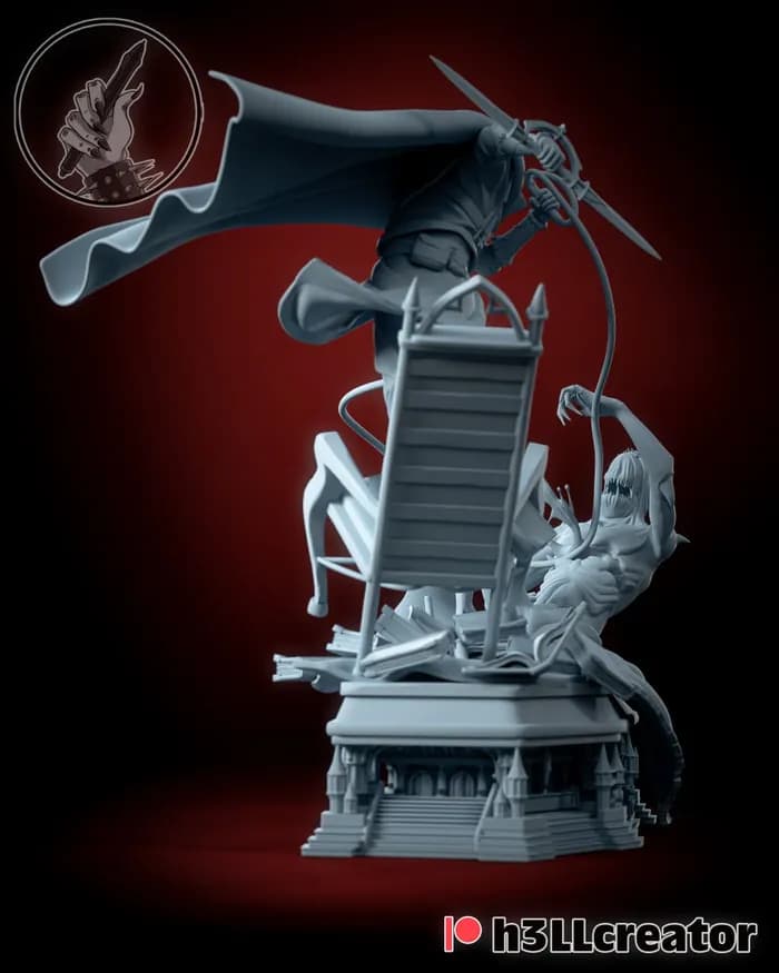 STL - Trevor Belmont cazando monstruos render 2