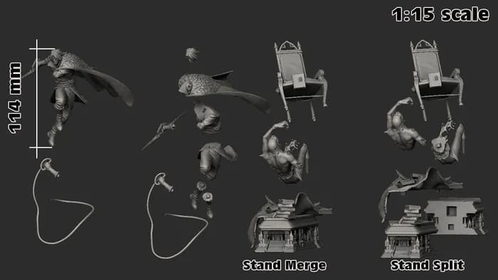 STL - Trevor Belmont Estilo Alien render 2