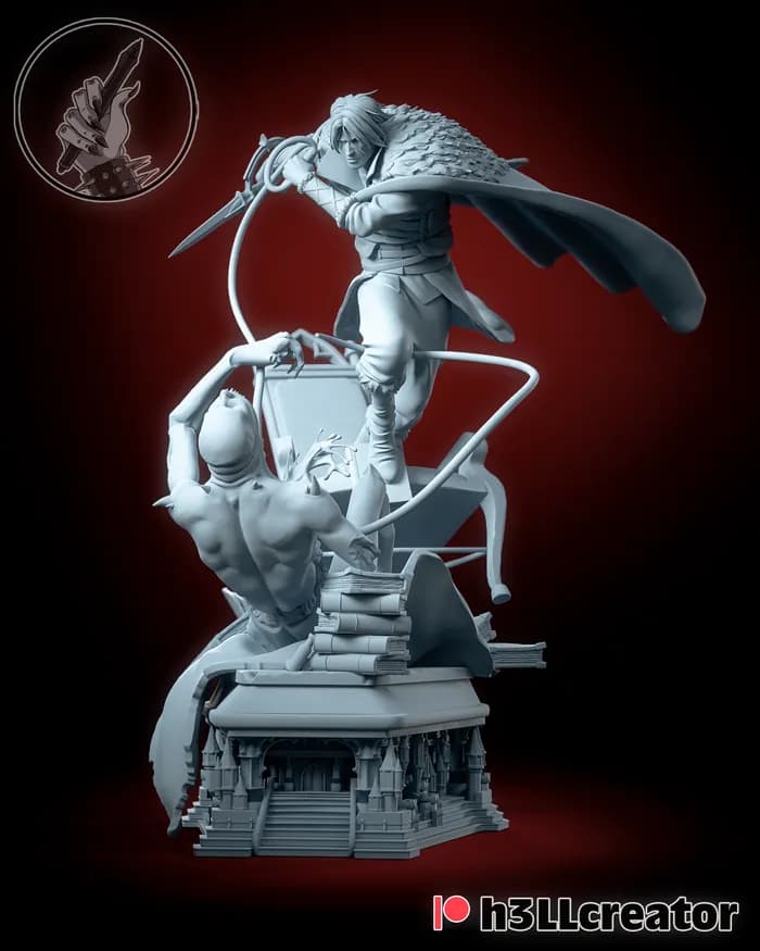 STL - Trevor Belmont Estilo Alien render 3