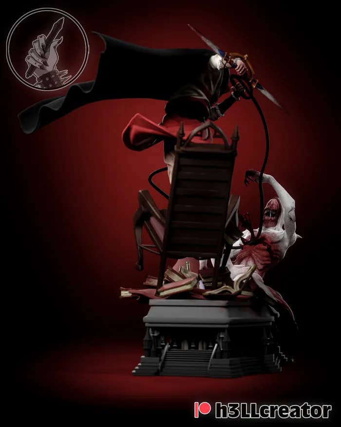STL - Trevor Belmont Estilo Alien render 4