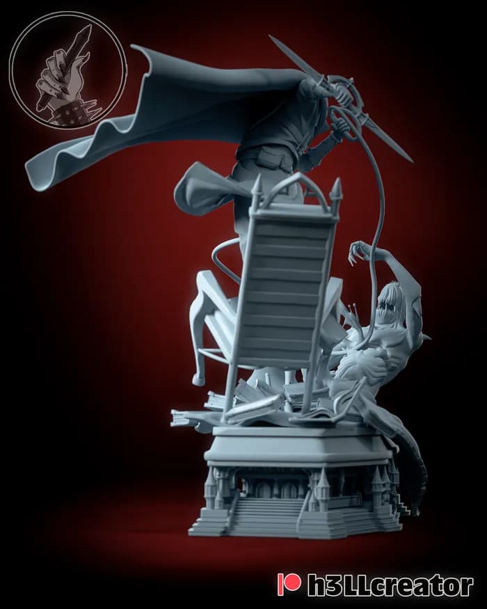 STL - Trevor Belmont Estilo Alien render 5