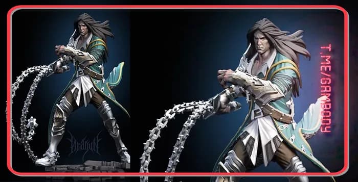 STL - Trevor Belmont figura de acción render 3