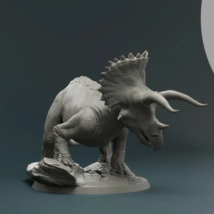 STL - triceratops dinosaur