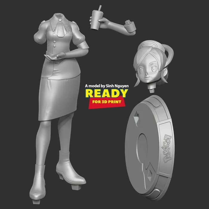 STL - tricia pokemon masters render 3