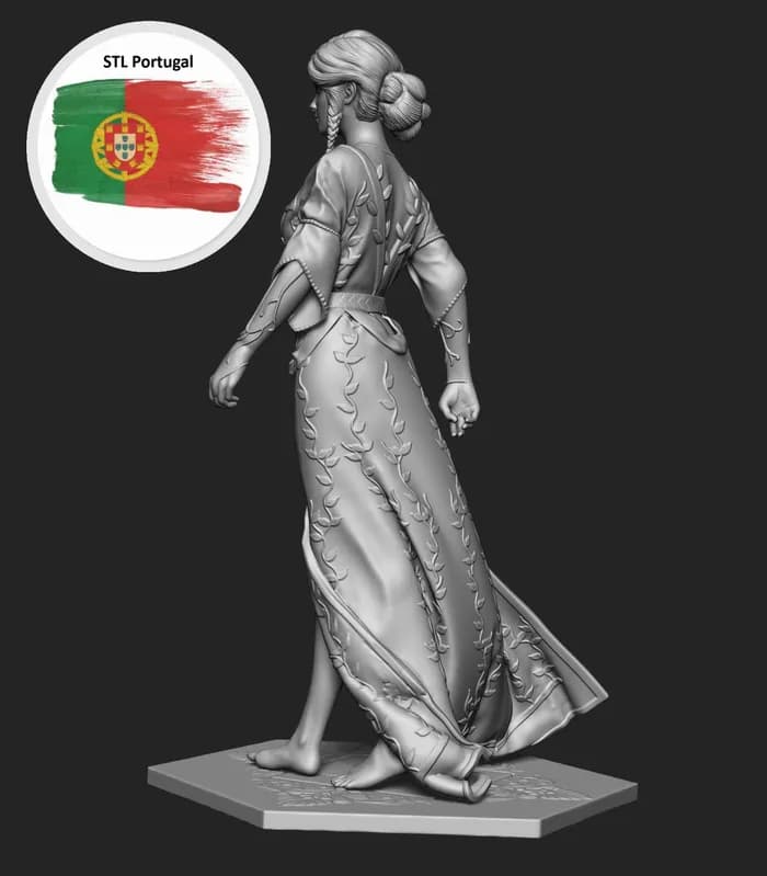 STL - Triss Merigold de The Witcher render 5