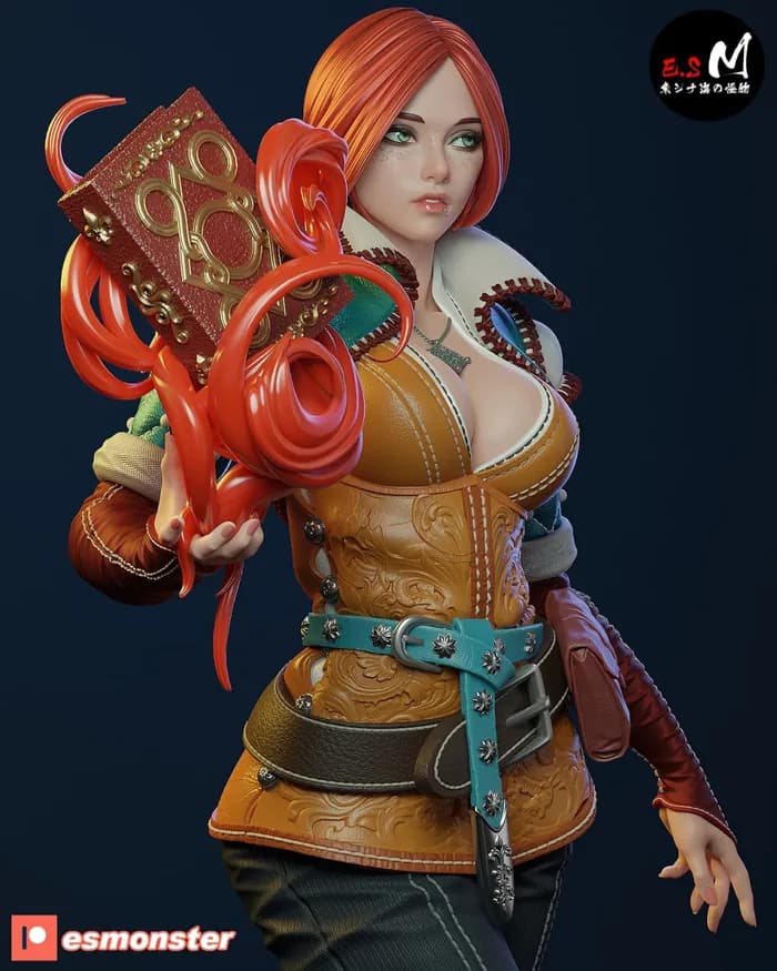 STL - triss merigold es monster