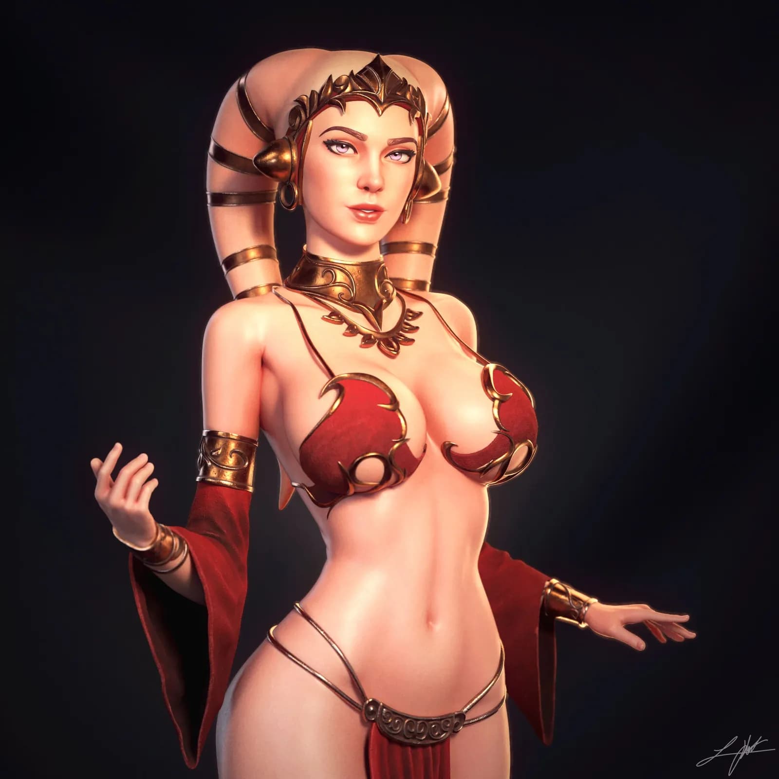 STL - Twilek Hostess render 2