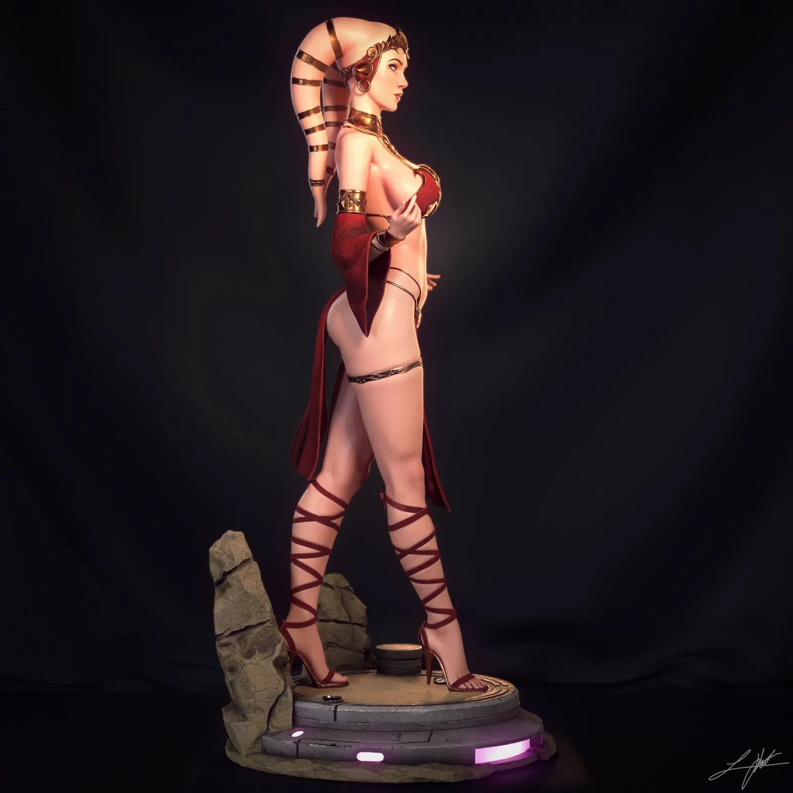 STL - Twilek Hostess render 5