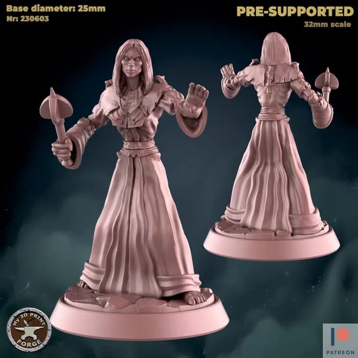 STL - undead fem priest cast