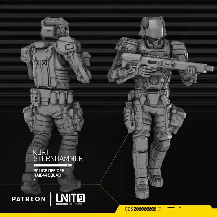 STL - unit 9 – cyberpunk police officers