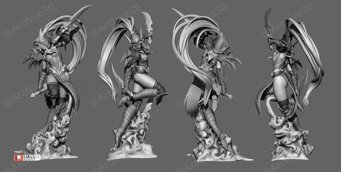 STL - Valeera Sanguinar Figura