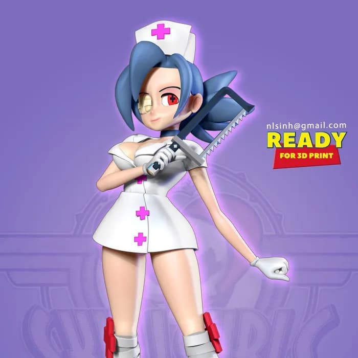 STL - valentine skullgirls fanart