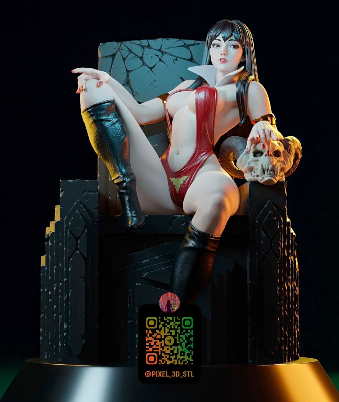 STL - Vampirella en Trono