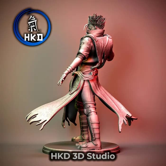 STL - Vash the Stampede Figura 3D render 3