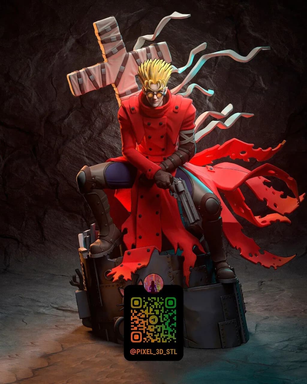 STL - Vash the Stampede Trigun 2