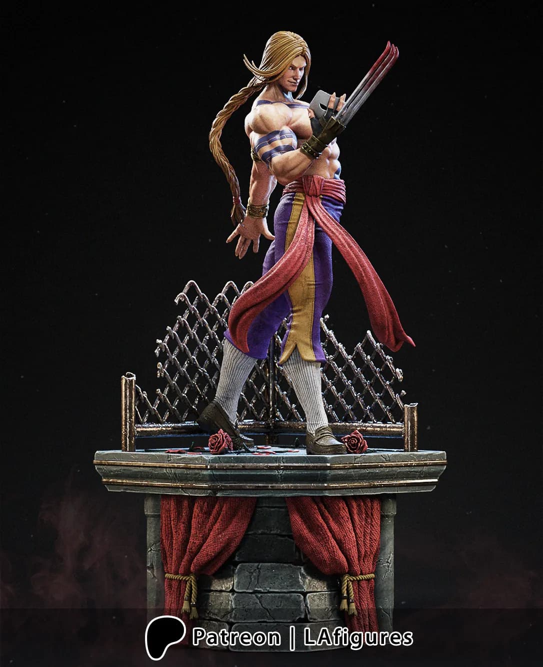 STL - Vega de Street Fighter render 4