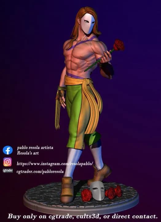 STL - vega street figther render 2