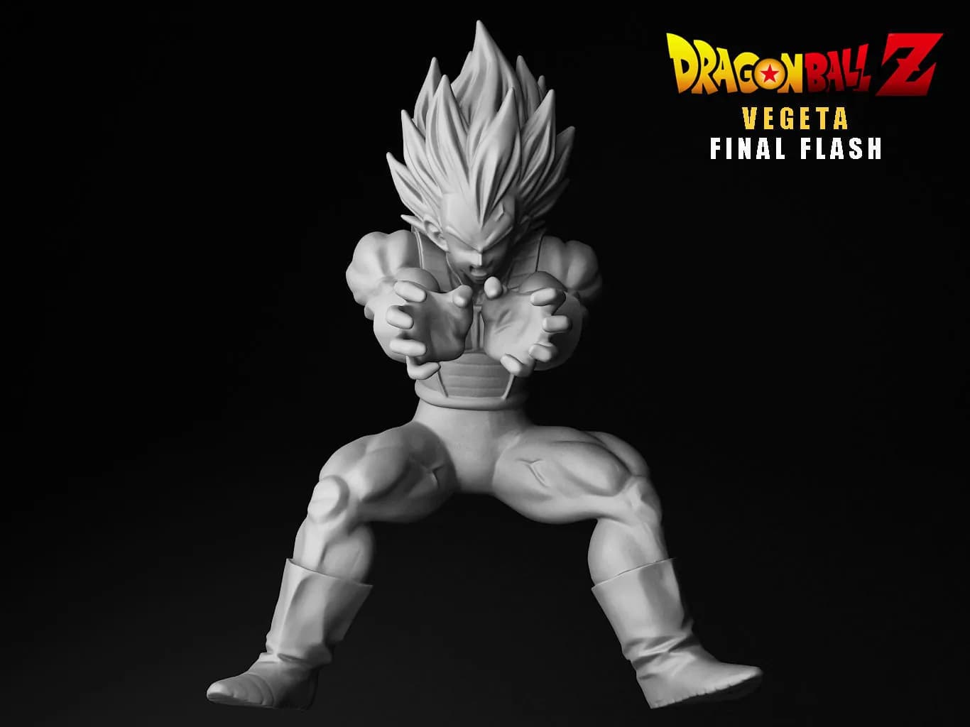STL - Vegeta Flash CGTRADER render 2