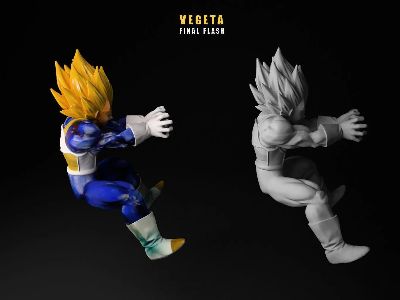 STL - Vegeta Flash CGTRADER render 3