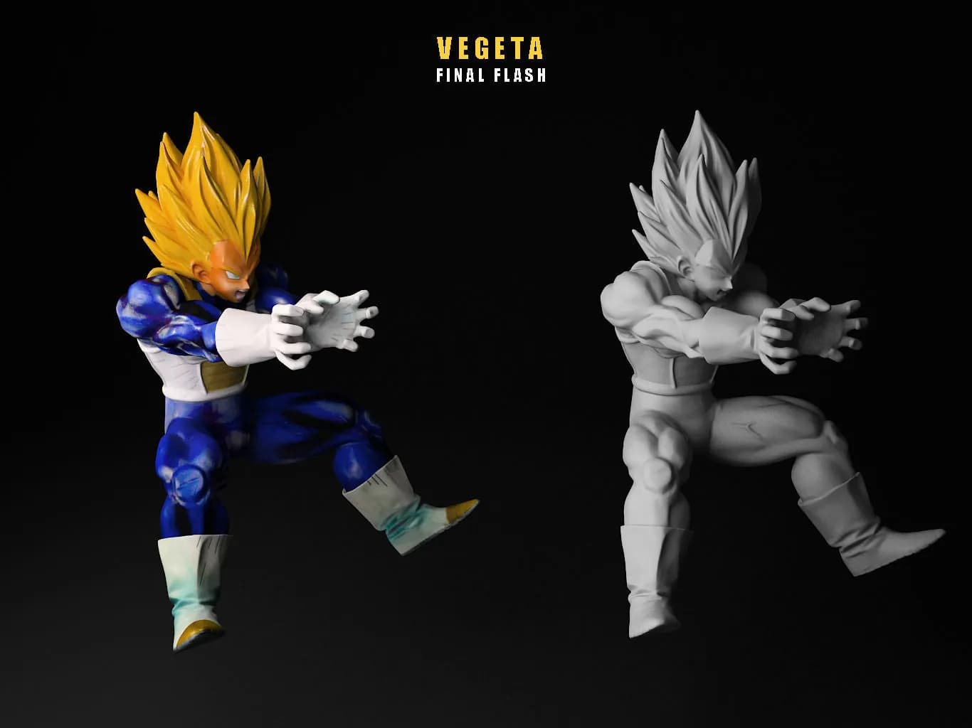 STL - Vegeta Flash CGTRADER render 4