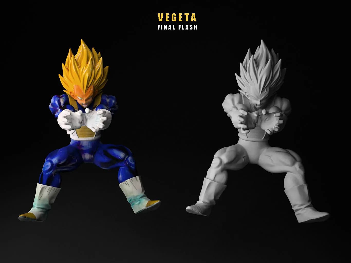 STL - Vegeta Flash CGTRADER render 5