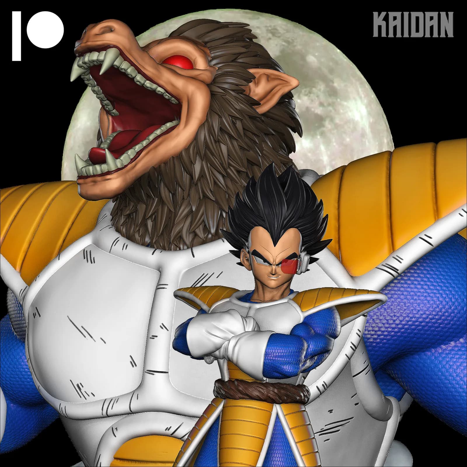 STL - Vegeta Oozaru render 2