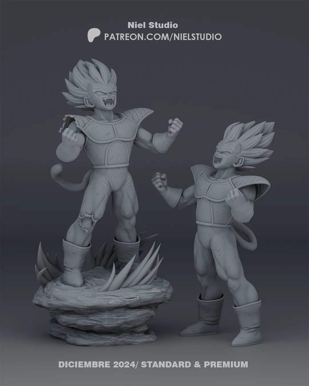 STL - Vegeta transforms render 5