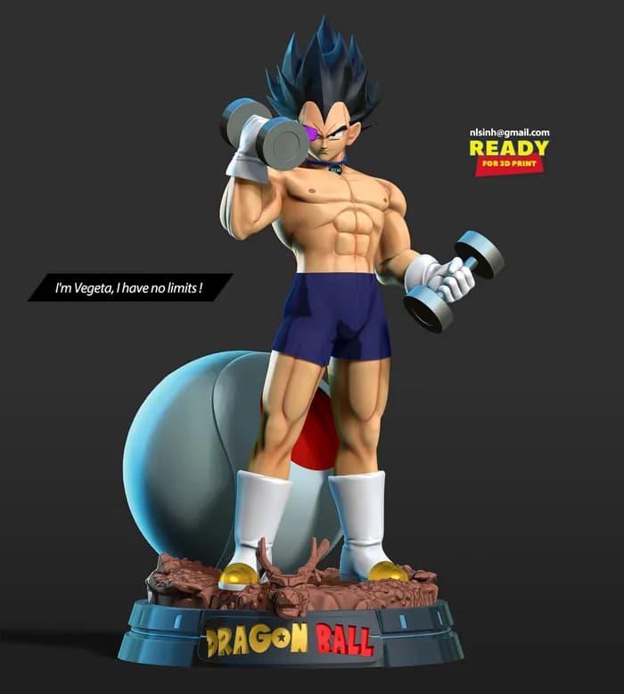 STL - vegeta with gym